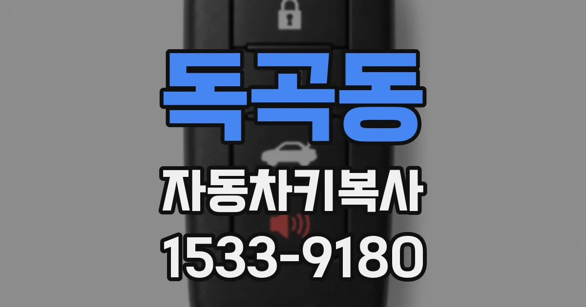 독곡동 자동차키복사