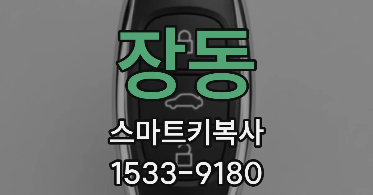 장동 스마트키복사