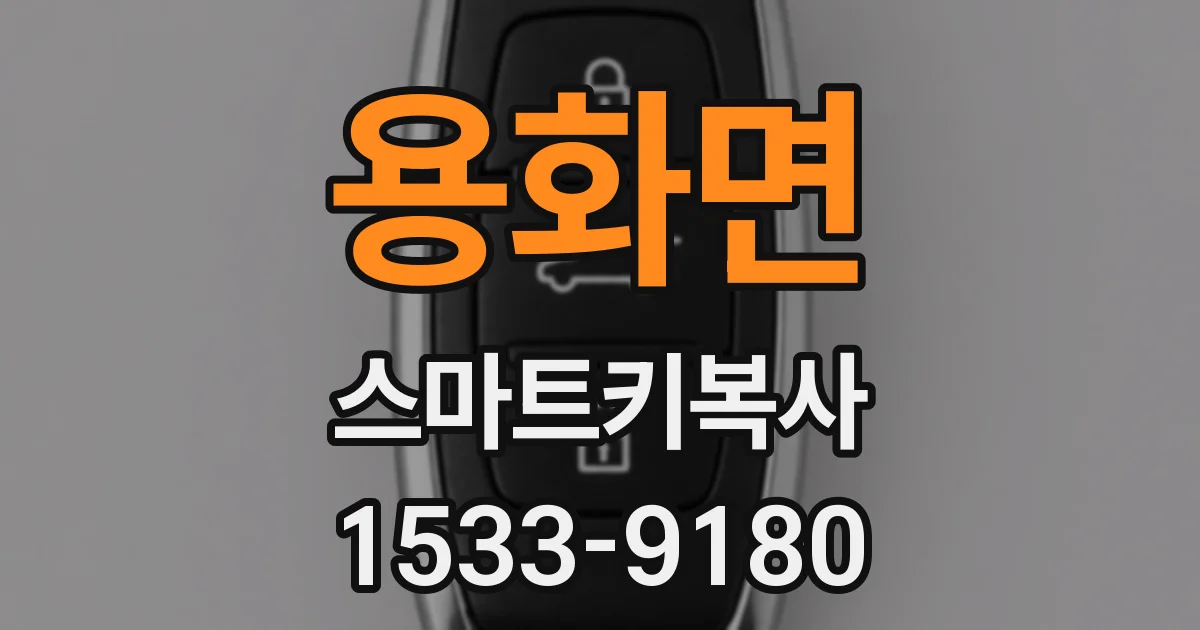 용화면 스마트키복사