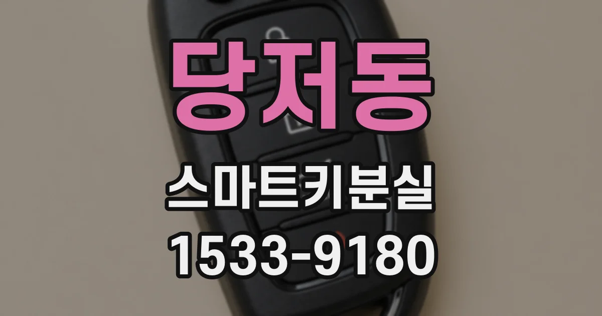 당저동 스마트키분실