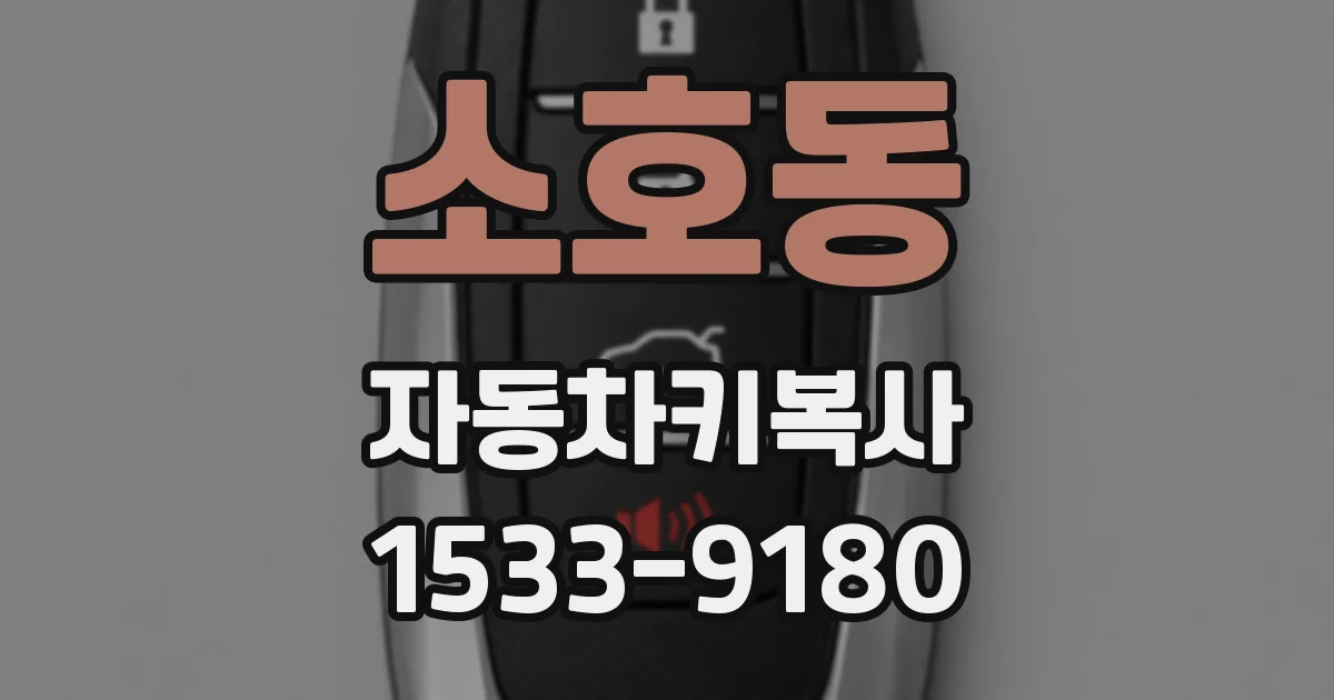 소호동 자동차키복사