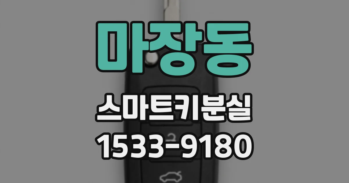 마장동 스마트키분실