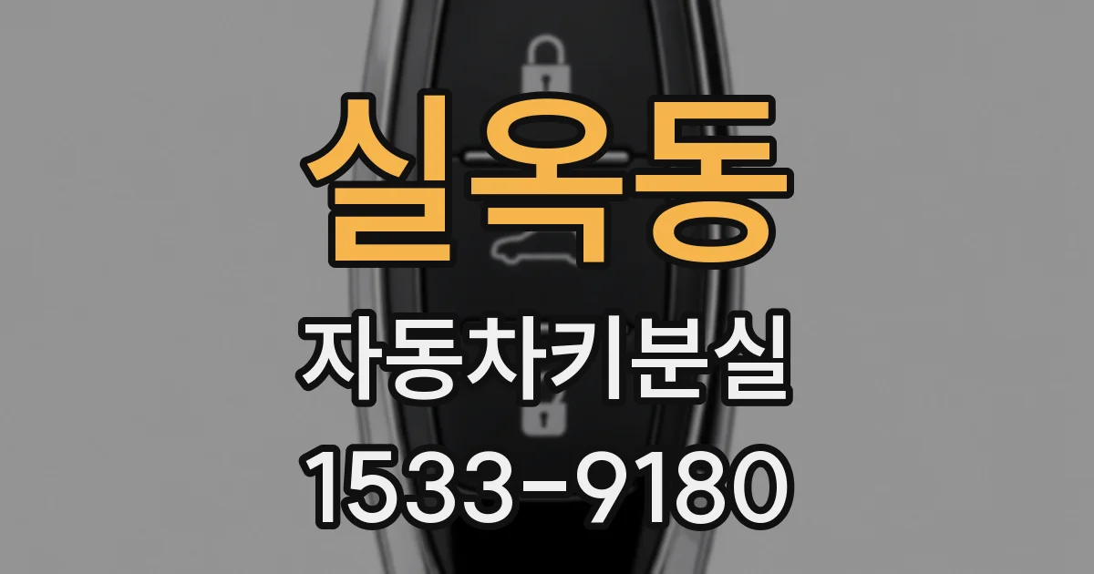 실옥동 자동차키분실