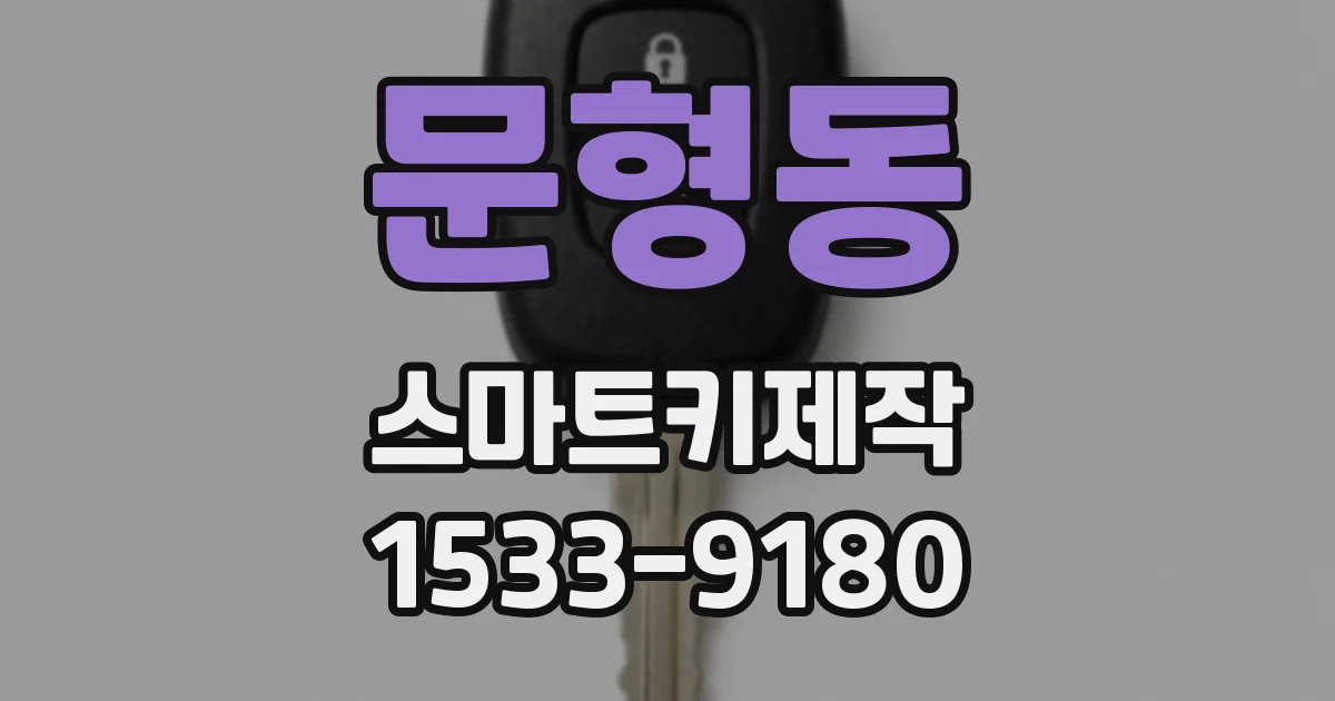 문형동 스마트키제작