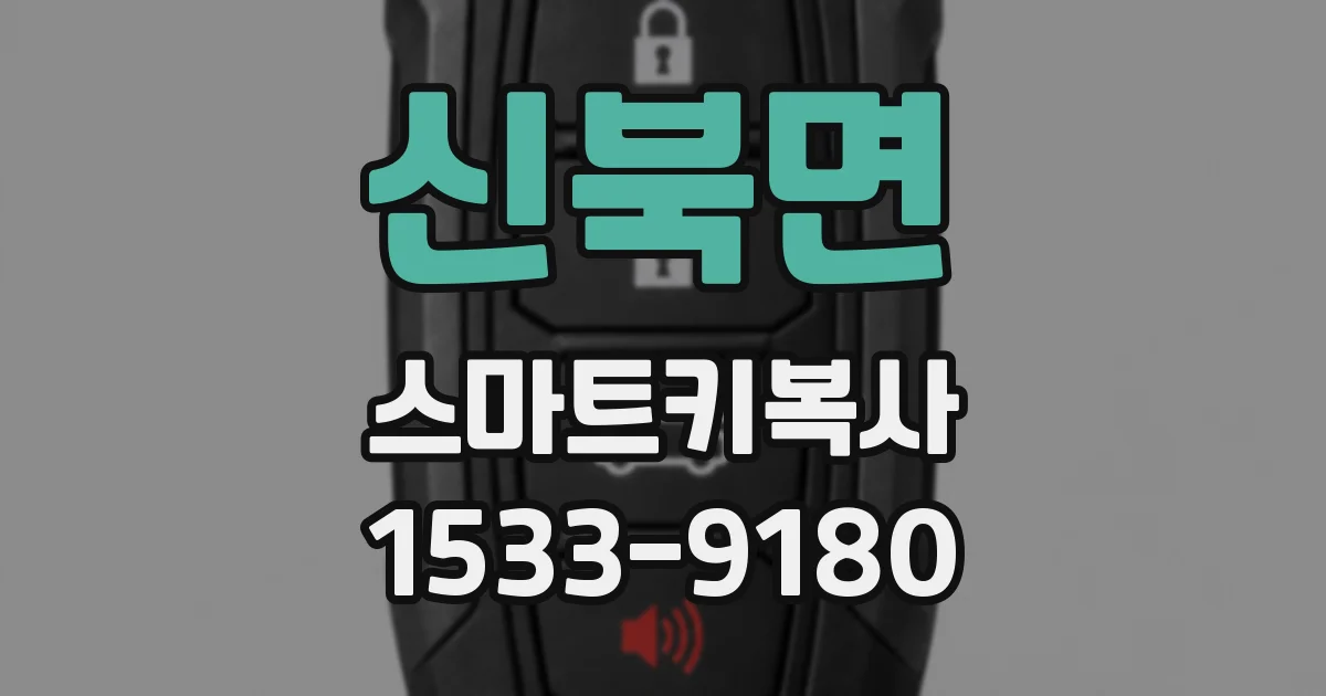 신북면 스마트키복사