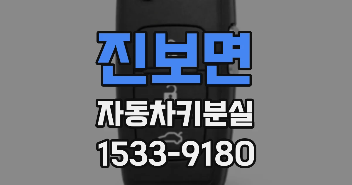 진보면 자동차키분실