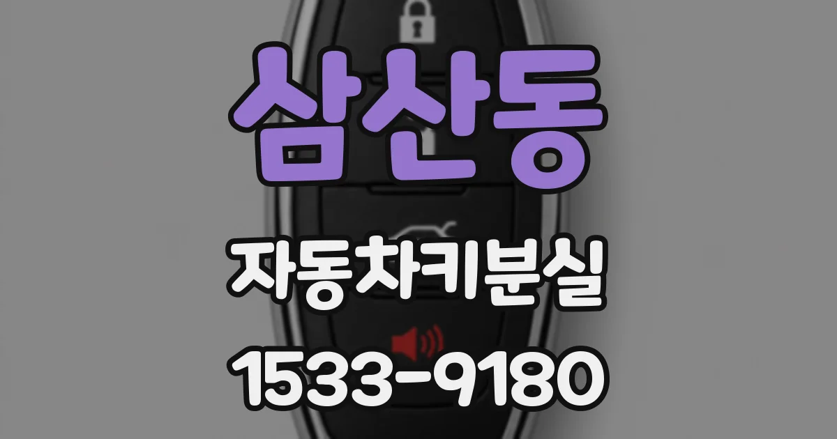 삼산동 자동차키분실