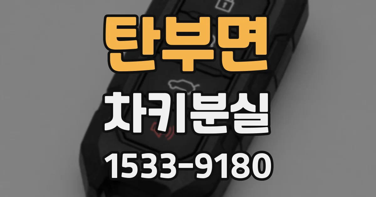 탄부면 차키분실