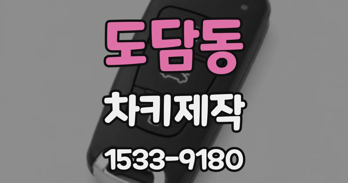 도담동 차키제작