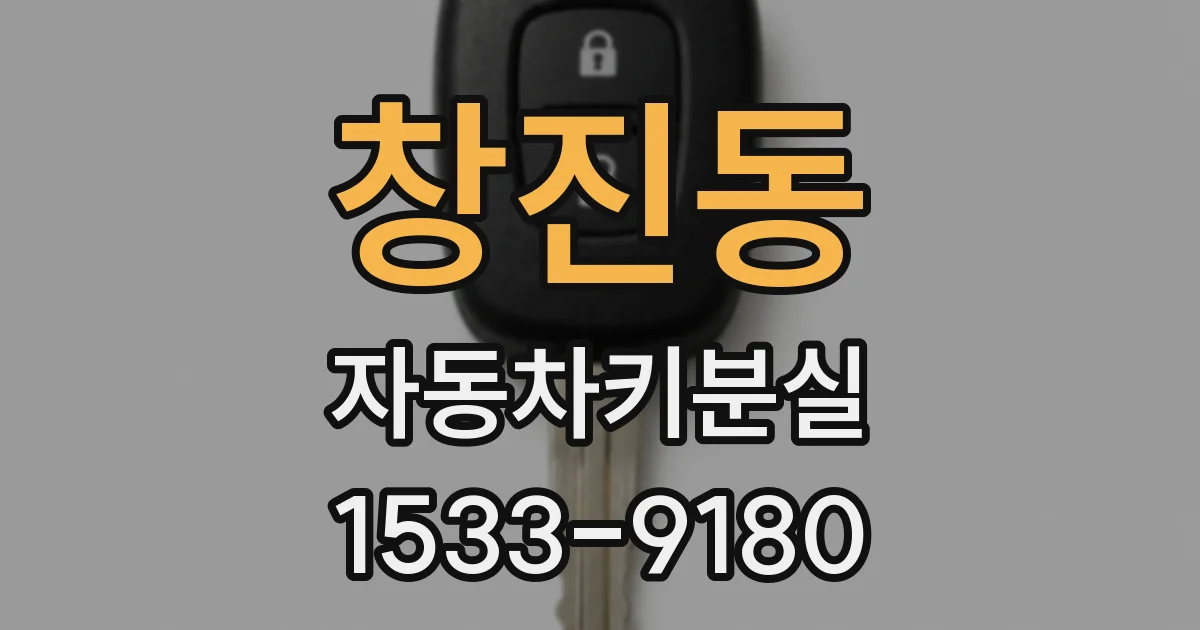 창진동 자동차키분실