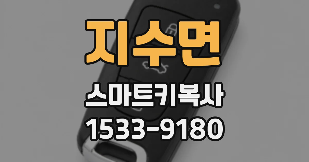 지수면 스마트키복사