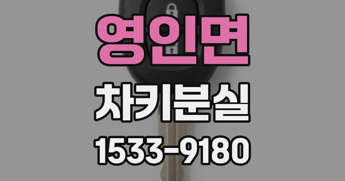 영인면 차키분실