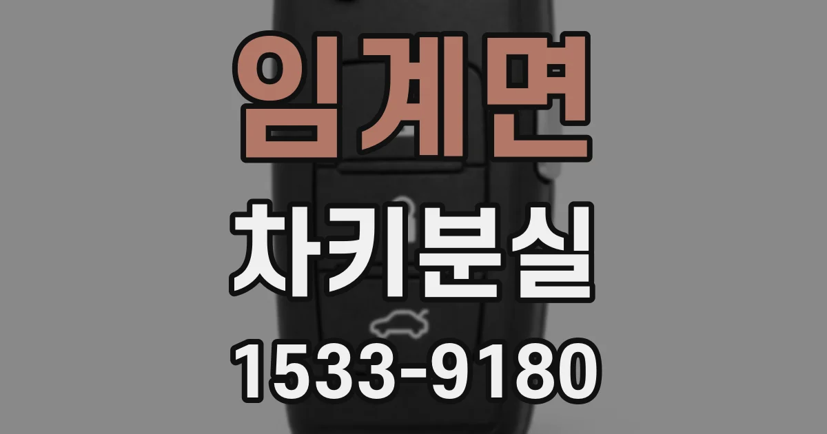 임계면 차키분실
