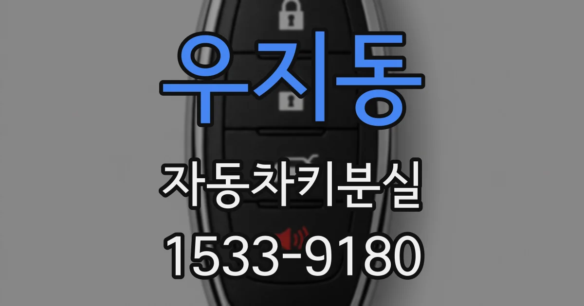 우지동 자동차키분실