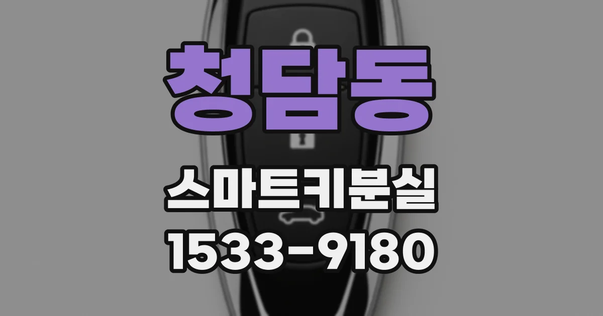 청담동 스마트키분실