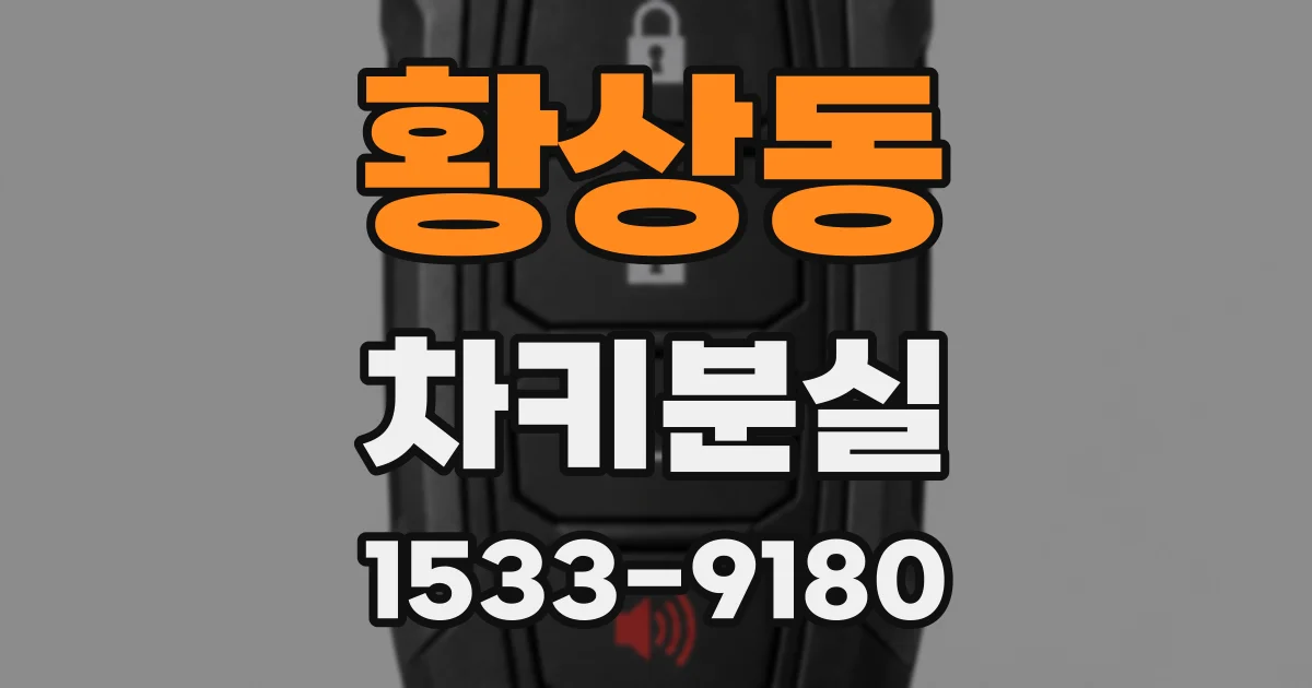 황상동 차키분실