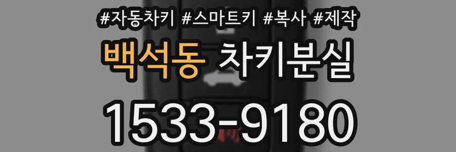 백석동 차키분실