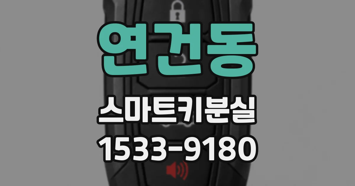 연건동 스마트키분실
