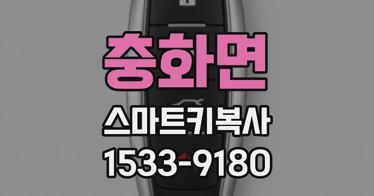 충화면 스마트키복사