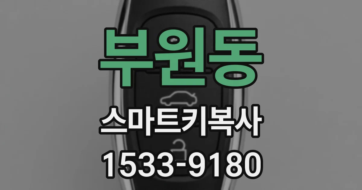부원동 스마트키복사