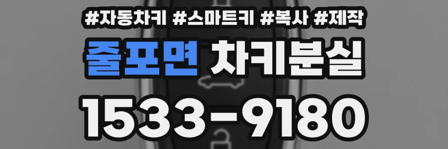줄포면 차키분실