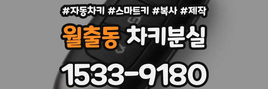 월출동 차키분실