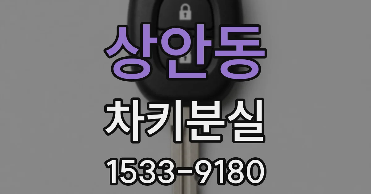 상안동 차키분실