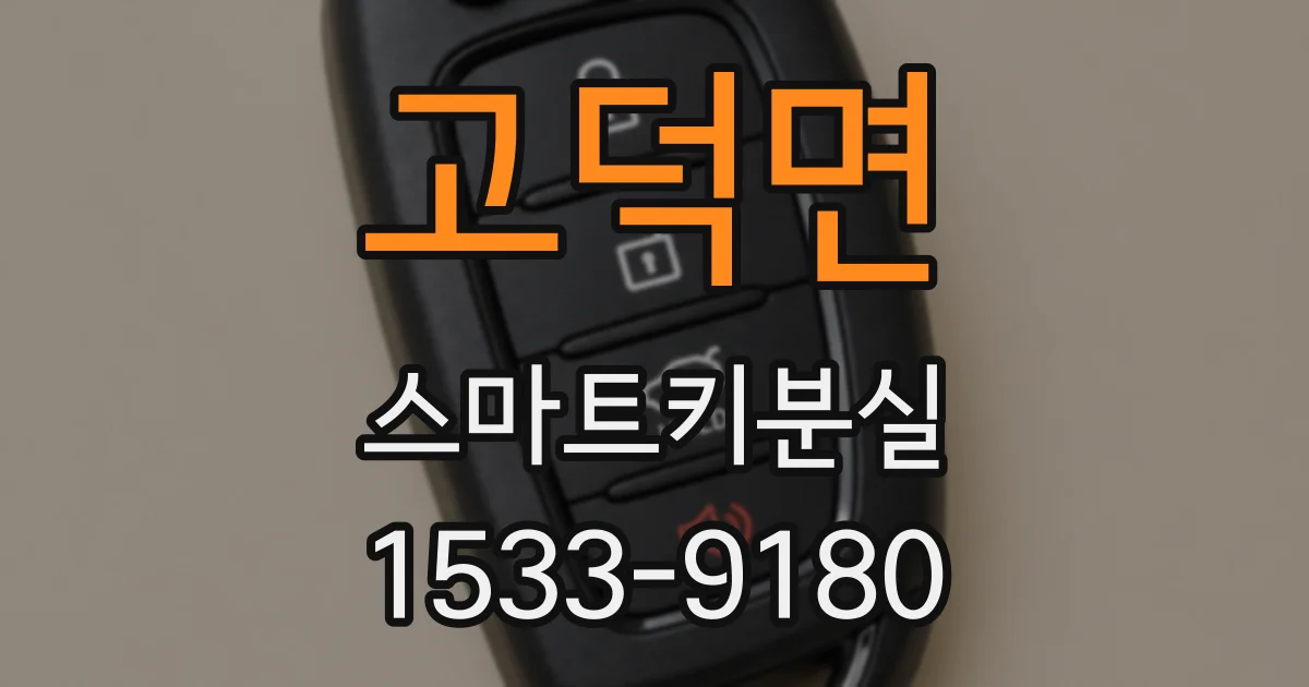 고덕면 스마트키분실