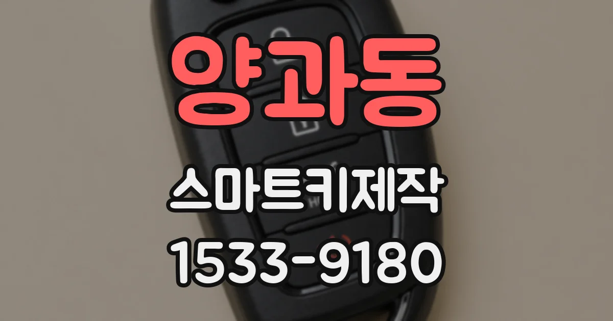 양과동 스마트키제작