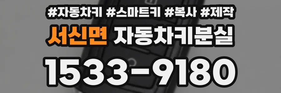 서신면 자동차키분실