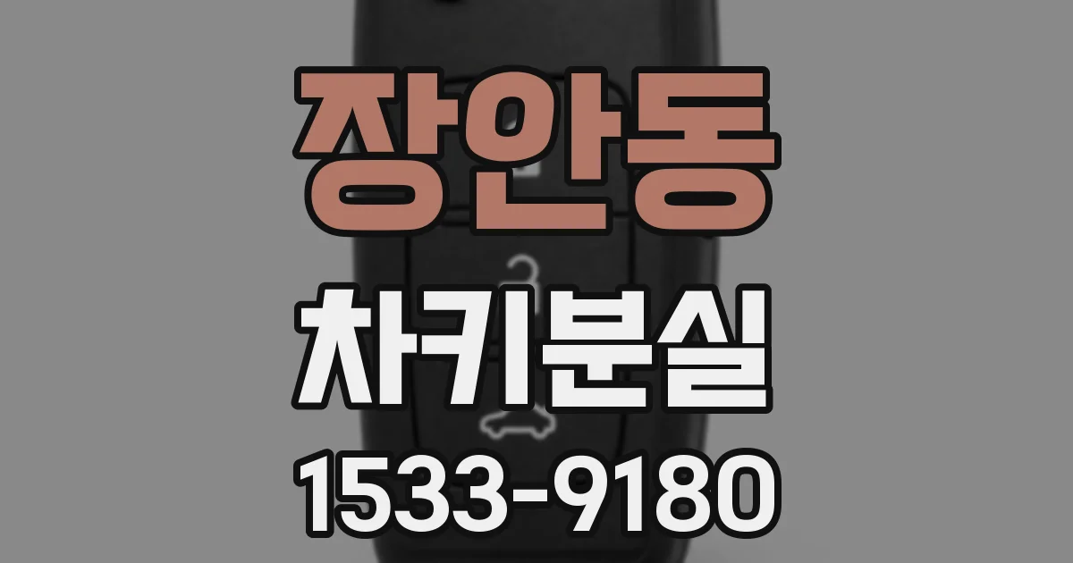 장안동 차키분실