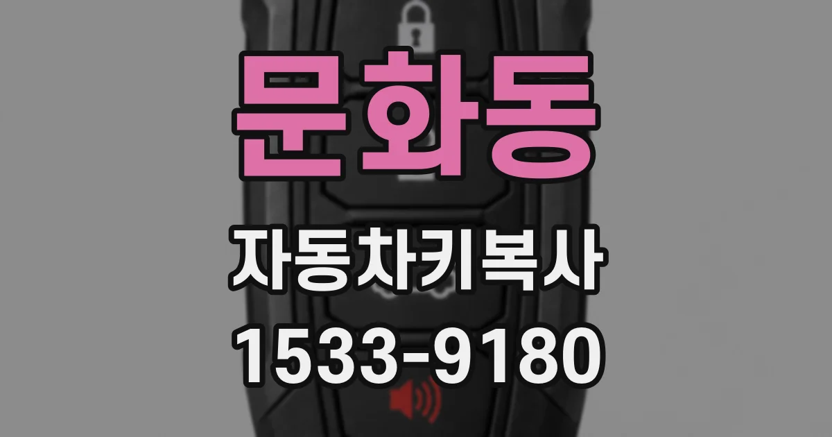 문화동 자동차키복사