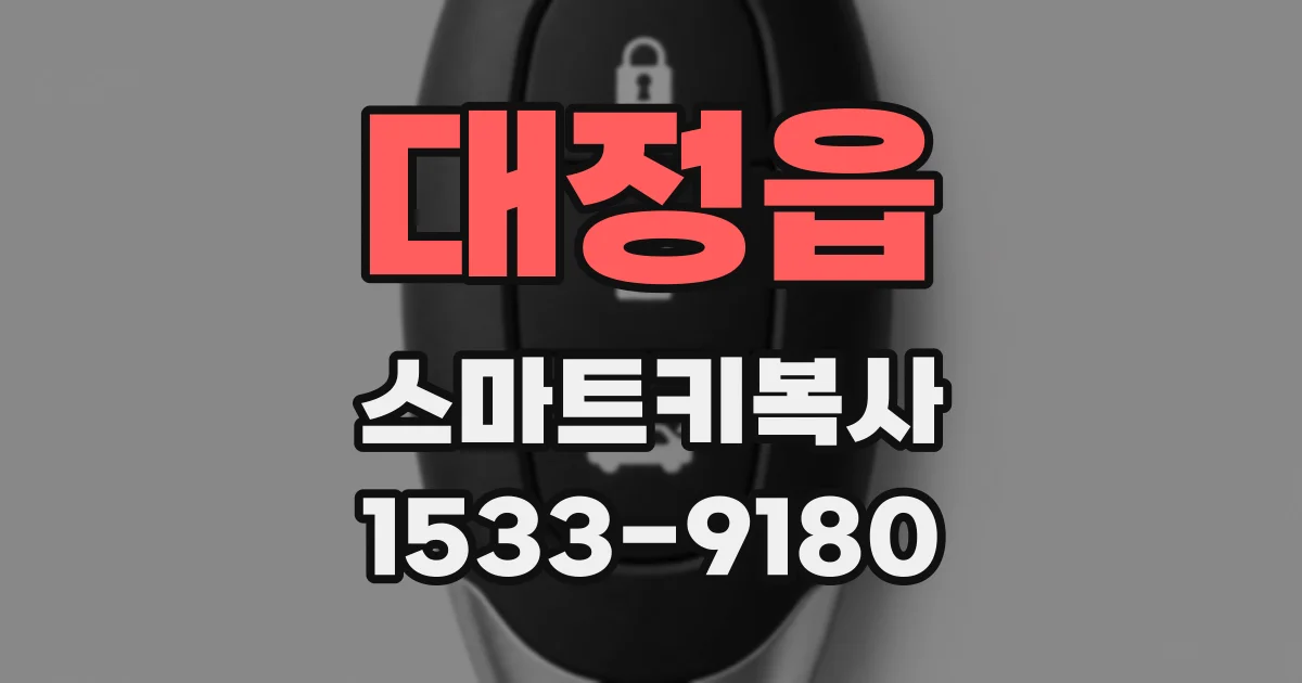 대정읍 스마트키복사