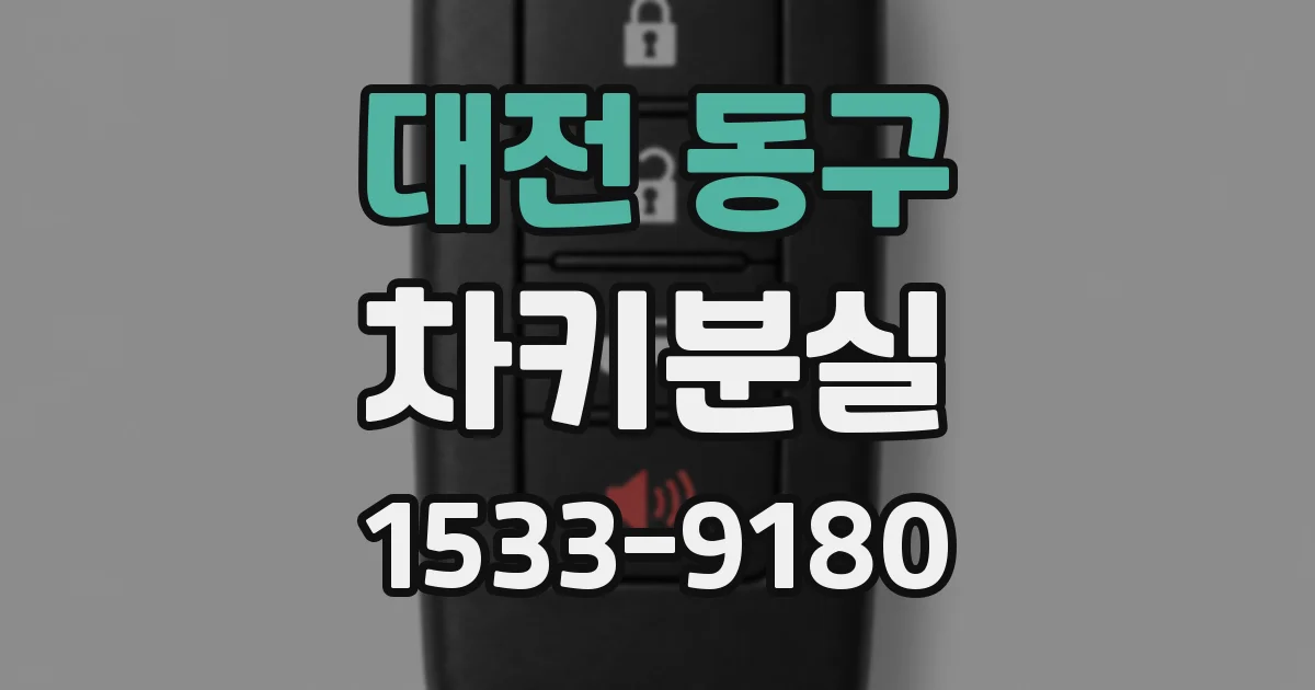 대전 동구 차키분실