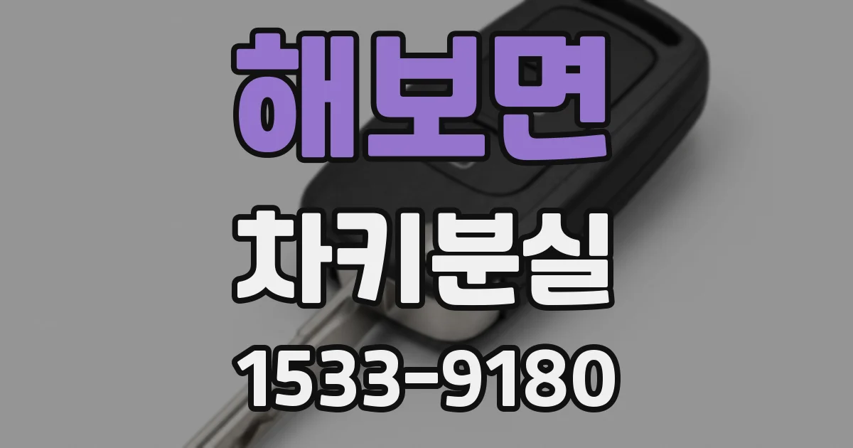 해보면 차키분실