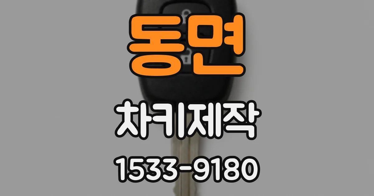 동면 차키제작