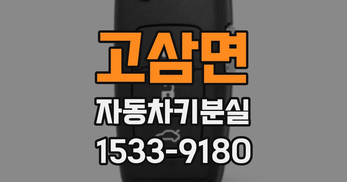 고삼면 자동차키분실