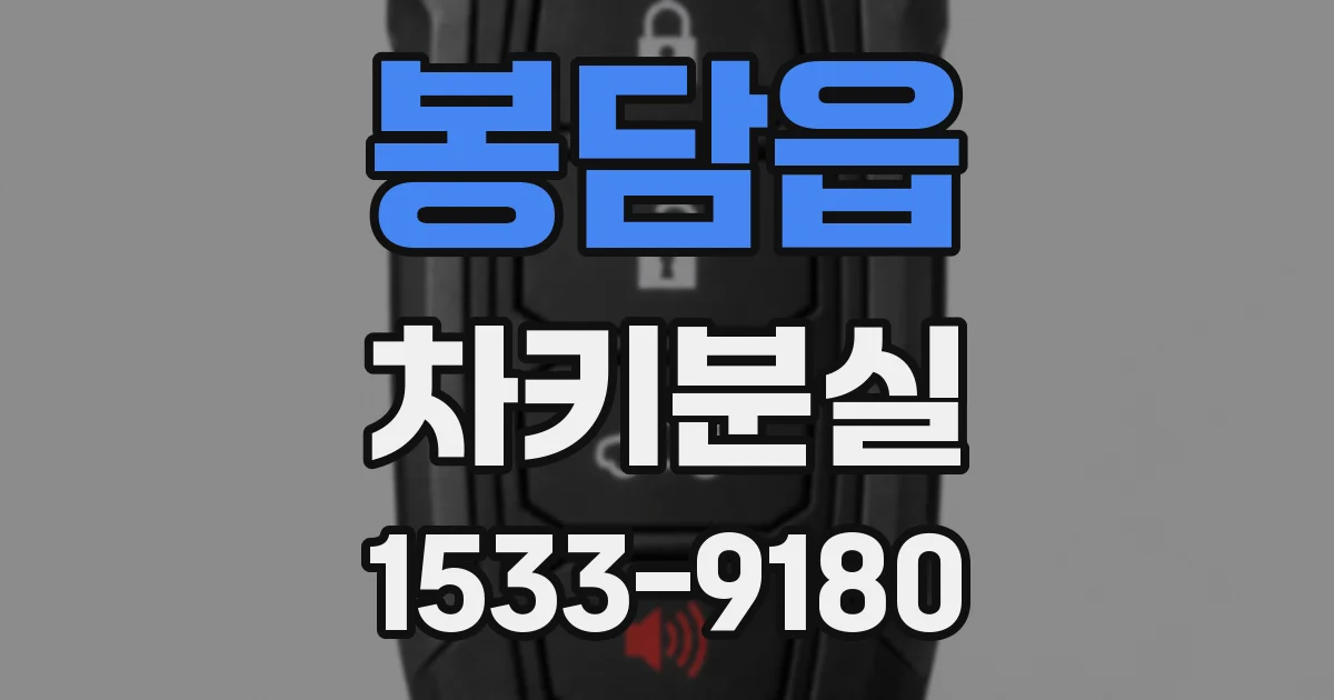 봉담읍 차키분실