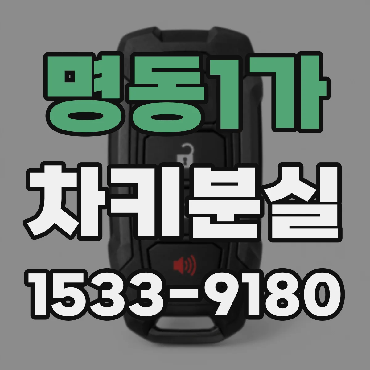명동1가 차키분실