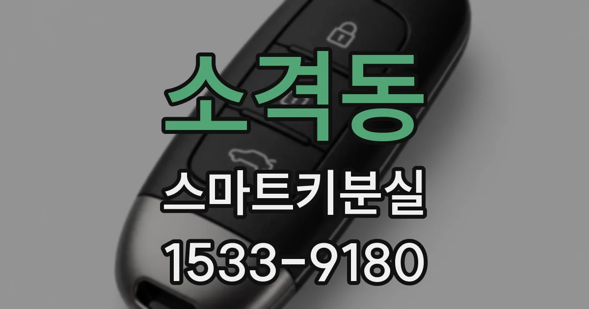 소격동 스마트키분실