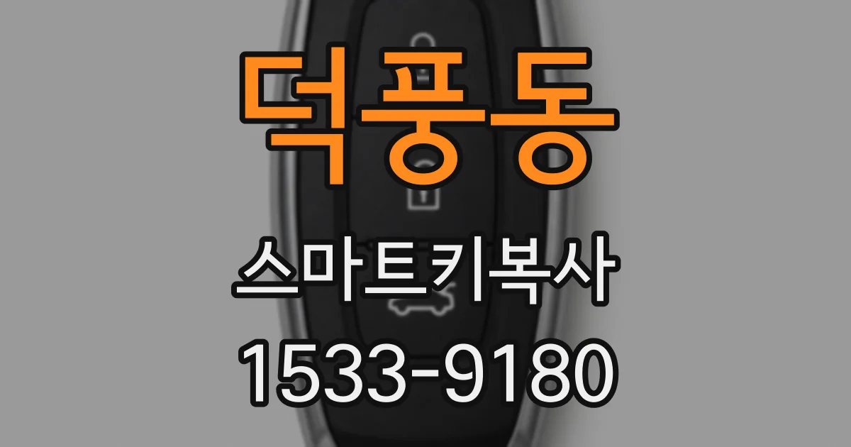 덕풍동 스마트키복사