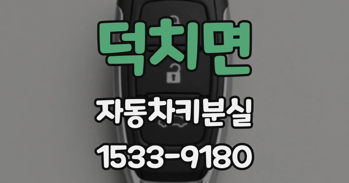 덕치면 자동차키분실