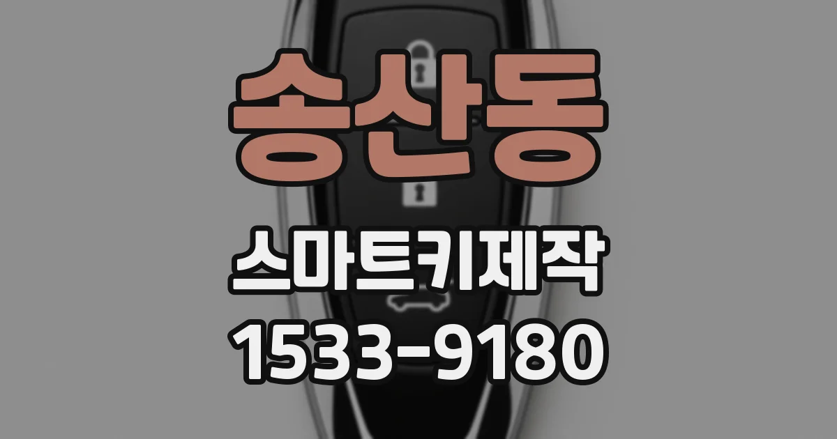송산동 스마트키제작