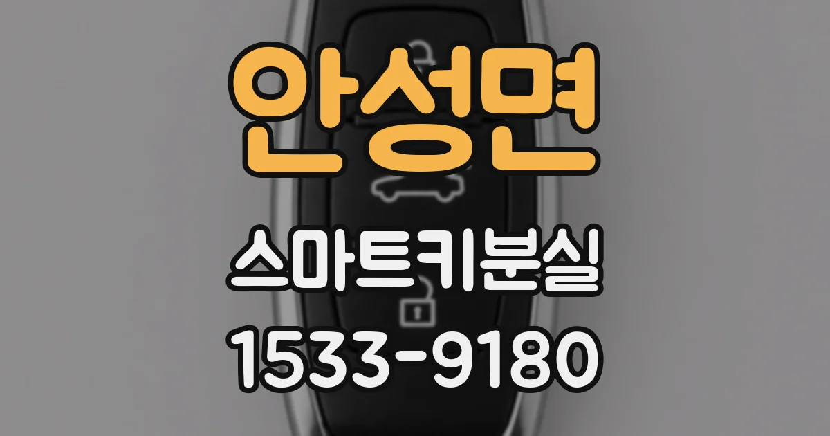 안성면 스마트키분실