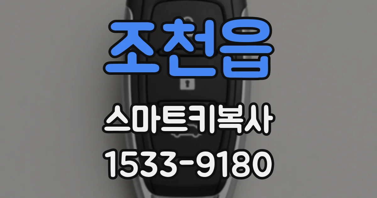 조천읍 스마트키복사