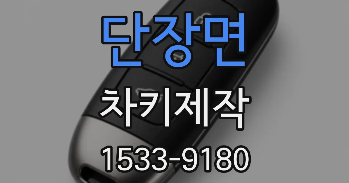 단장면 차키제작