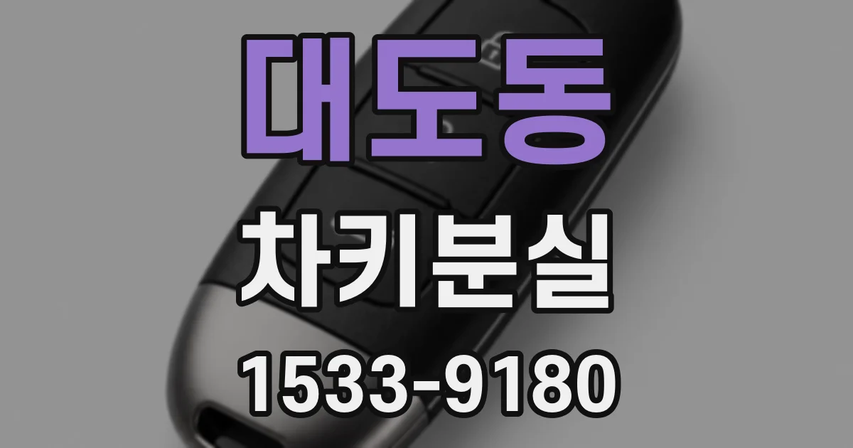 대도동 차키분실