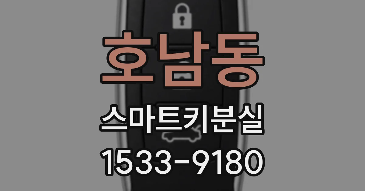호남동 스마트키분실