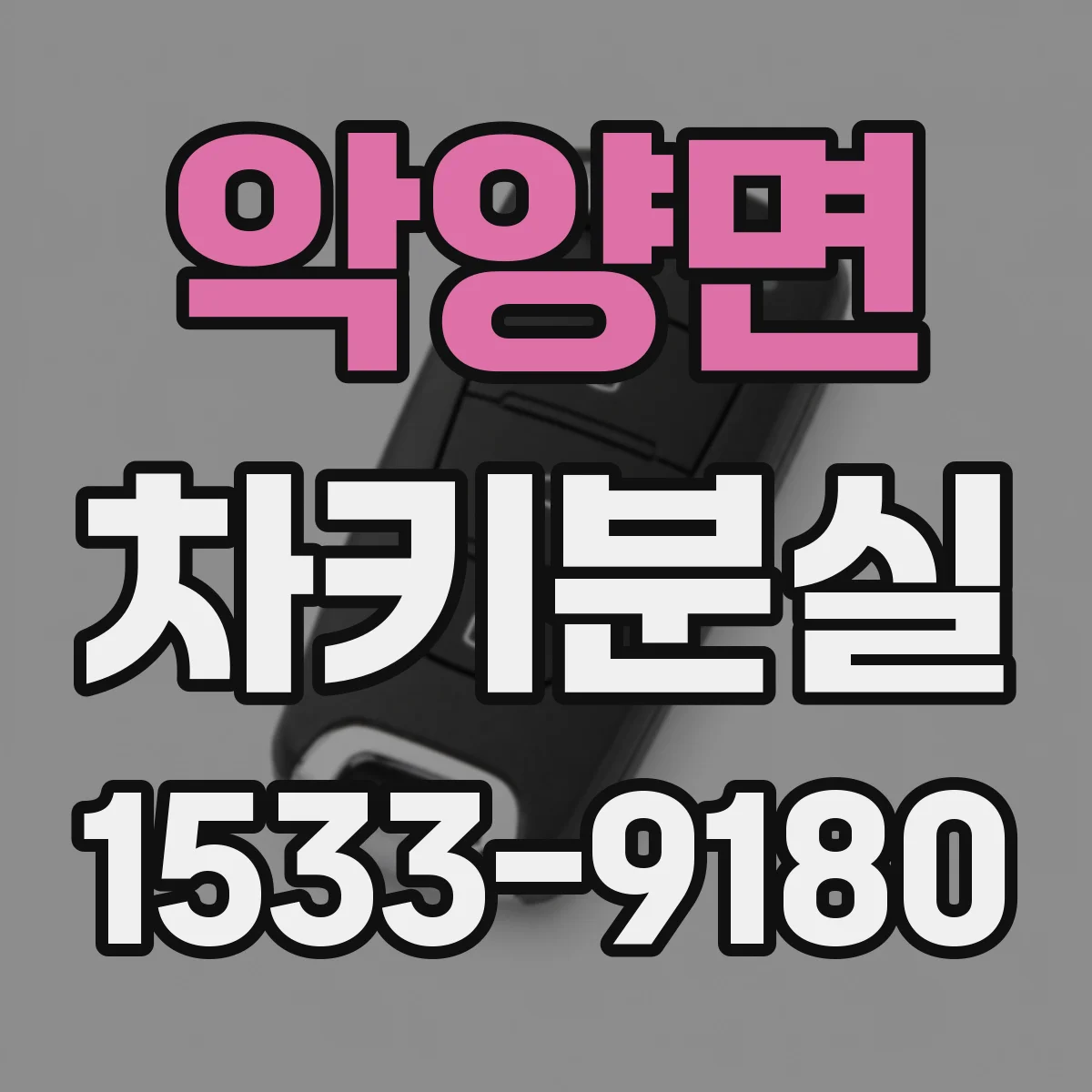 악양면 차키분실