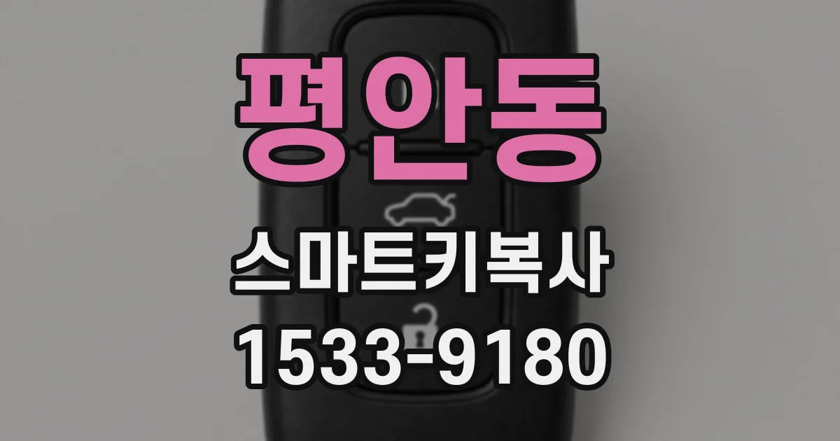 평안동 스마트키복사
